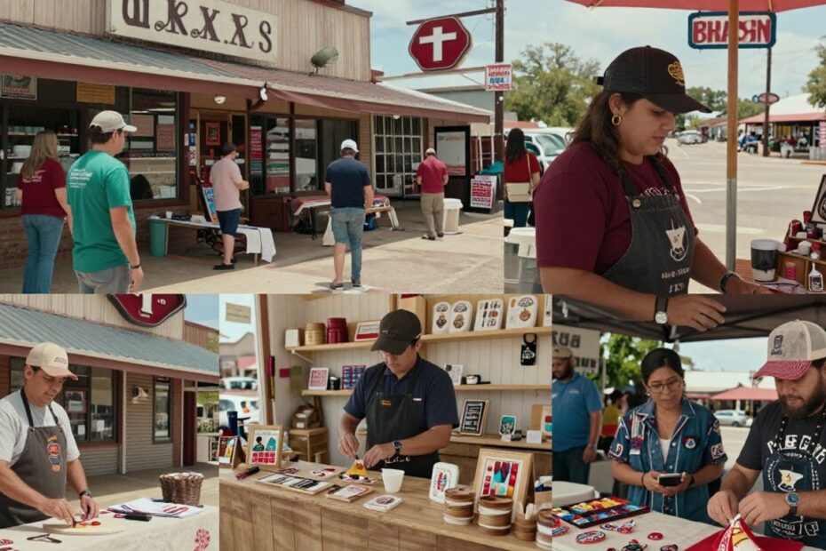 Texas small businesses: storefronts, products, and entrepreneurs.