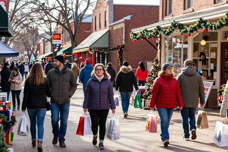 Appleton shoppers enjoying Small Business Saturday deals.