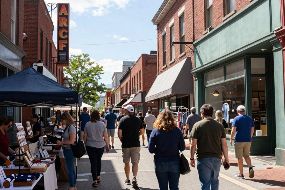 Raleigh Small Business Saturday shopping scene